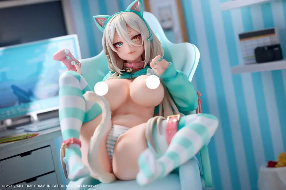 Oryginalna Postać PVC 1/6 Nekomata Gamer Shiro 25 cm zdjęcie produktu