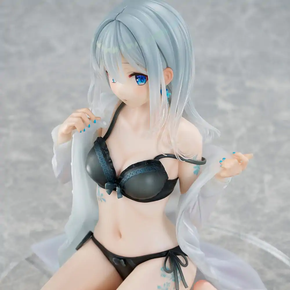 Figurka PVC Original Character 1/7 Silver-Haired Girl Sky Blue Morning Special Outfit Ver. by Fuumi Illustration 16 cm zdjęcie produktu