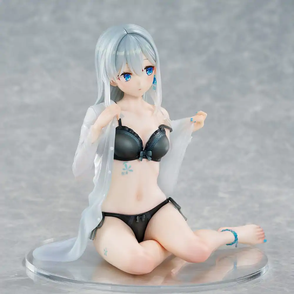 Figurka PVC Original Character 1/7 Silver-Haired Girl Sky Blue Morning Special Outfit Ver. by Fuumi Illustration 16 cm zdjęcie produktu