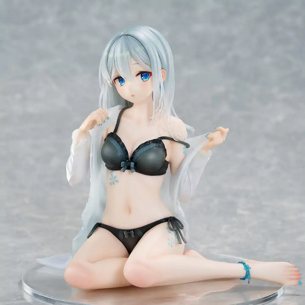 Figurka PVC Original Character 1/7 Silver-Haired Girl Sky Blue Morning Special Outfit Ver. by Fuumi Illustration 16 cm zdjęcie produktu