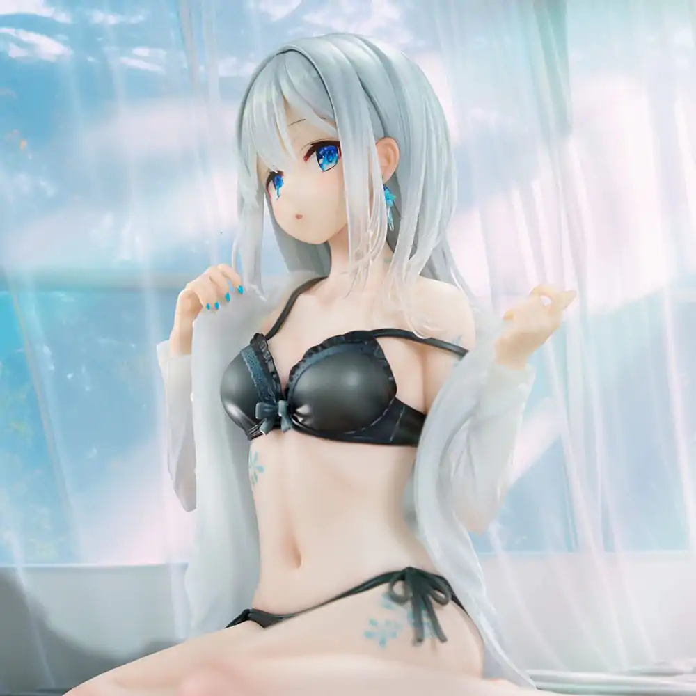 Figurka PVC Original Character 1/7 Silver-Haired Girl Sky Blue Morning Special Outfit Ver. by Fuumi Illustration 16 cm zdjęcie produktu