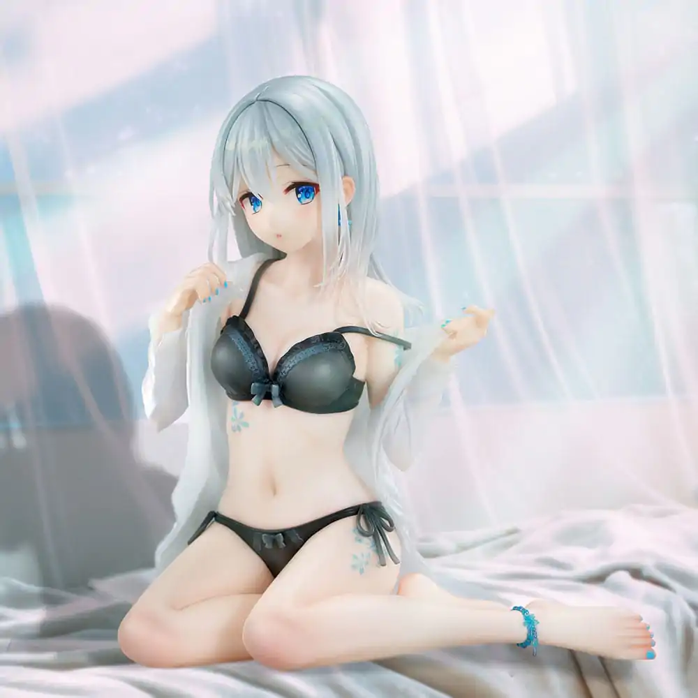 Figurka PVC Original Character 1/7 Silver-Haired Girl Sky Blue Morning Special Outfit Ver. by Fuumi Illustration 16 cm zdjęcie produktu