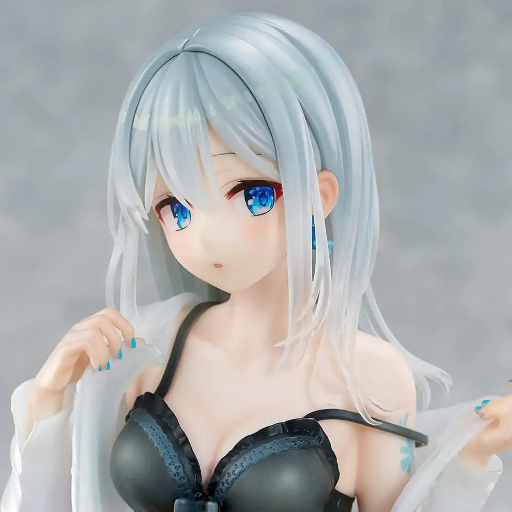 Figurka PVC Original Character 1/7 Silver-Haired Girl Sky Blue Morning Special Outfit Ver. by Fuumi Illustration 16 cm zdjęcie produktu