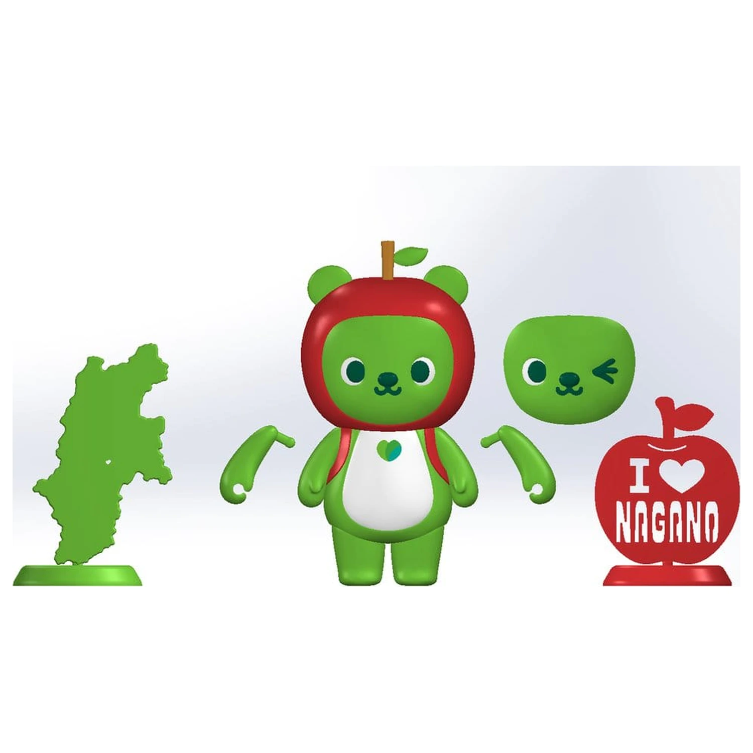 Original Character Zestaw plastikowego modelu Arukuma 10 cm zdjęcie produktu