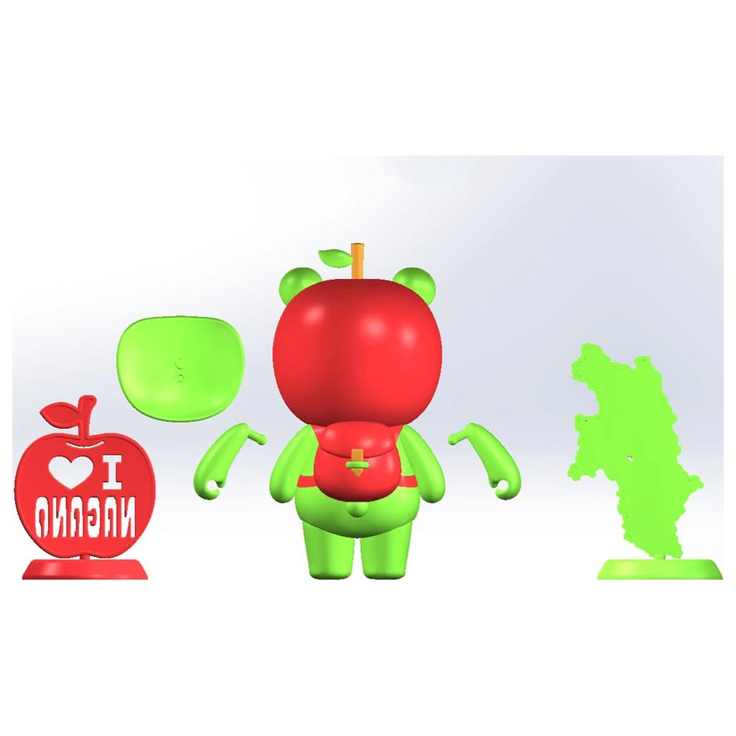 Original Character Zestaw plastikowego modelu Arukuma 10 cm zdjęcie produktu