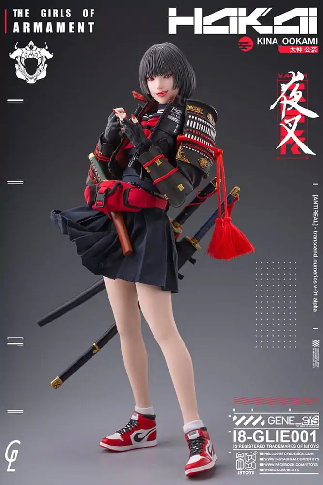 Oryginalna postać i8Toys x Gharliera Figurka Akcji 1/6 The Girls of Armament Kina Ookami 28 cm zdjęcie produktu