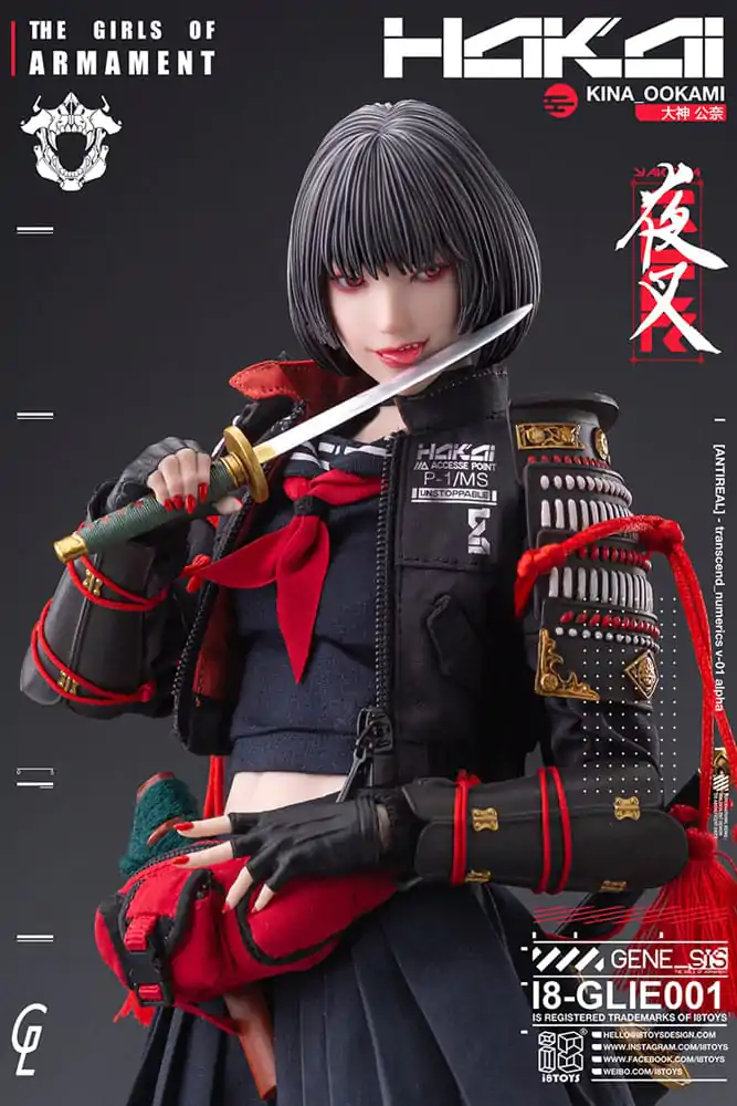 Oryginalna postać i8Toys x Gharliera Figurka Akcji 1/6 The Girls of Armament Kina Ookami 28 cm zdjęcie produktu