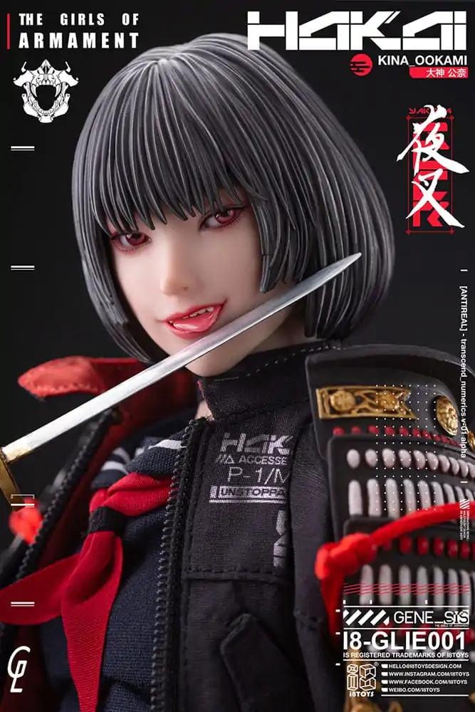 Oryginalna postać i8Toys x Gharliera Figurka Akcji 1/6 The Girls of Armament Kina Ookami 28 cm zdjęcie produktu