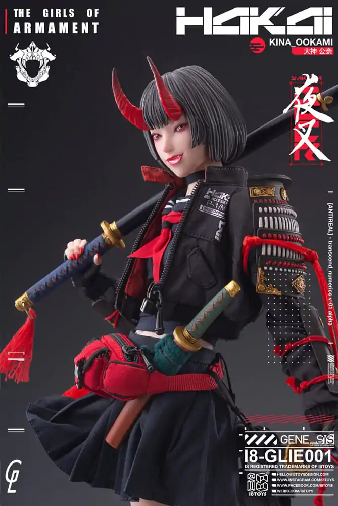 Oryginalna postać i8Toys x Gharliera Figurka Akcji 1/6 The Girls of Armament Kina Ookami 28 cm zdjęcie produktu