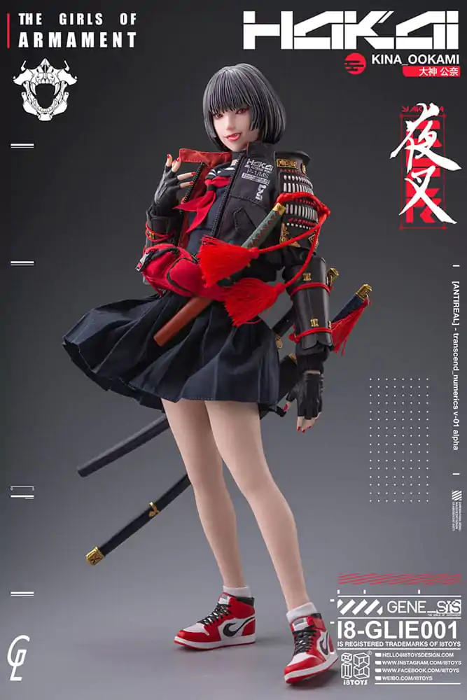 Oryginalna postać i8Toys x Gharliera Figurka Akcji 1/6 The Girls of Armament Kina Ookami 28 cm zdjęcie produktu