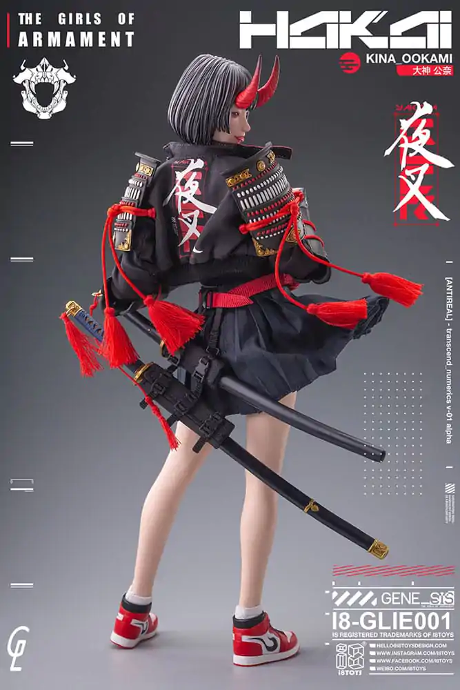 Oryginalna postać i8Toys x Gharliera Figurka Akcji 1/6 The Girls of Armament Kina Ookami 28 cm zdjęcie produktu