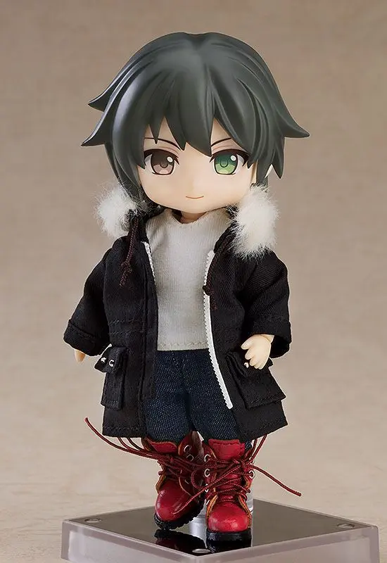 Oryginalne części do figurek Nendoroid Doll - Zestaw ciepłych ubrań: Buty i Mod Coat (Czarny) zdjęcie produktu