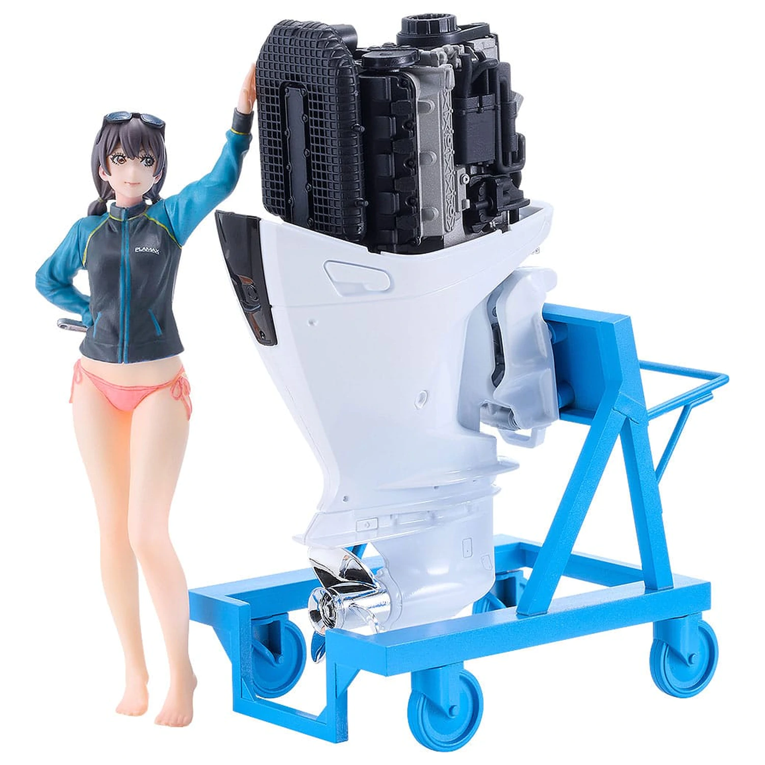 Original Character PLAMAX Zestaw modelarski z tworzywa sztucznego MF-97 minimum factory Minori z Honda BF350 Grand Prix White 10 cm zdjęcie produktu