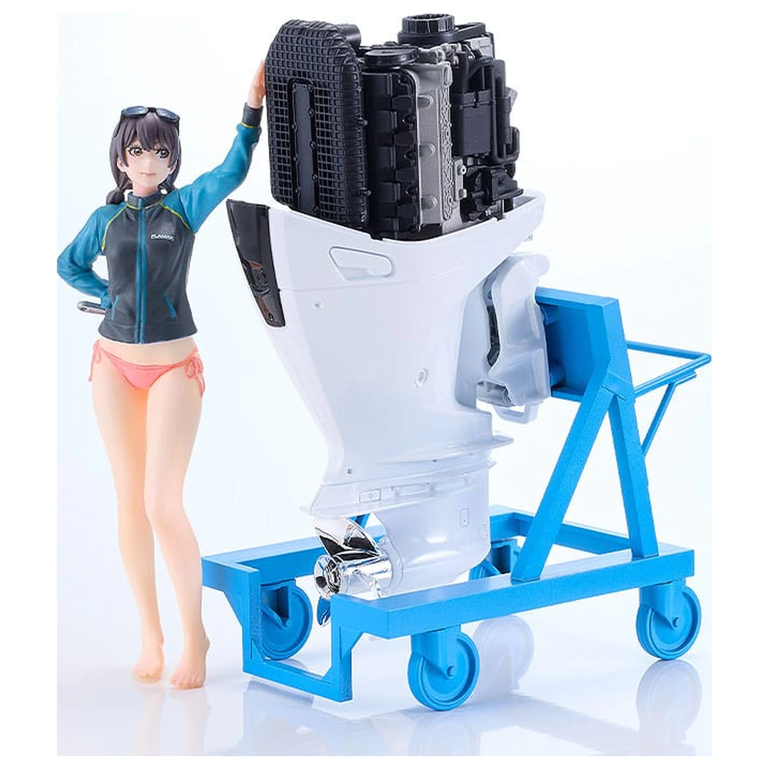 Original Character PLAMAX Zestaw modelarski z tworzywa sztucznego MF-97 minimum factory Minori z Honda BF350 Grand Prix White 10 cm zdjęcie produktu