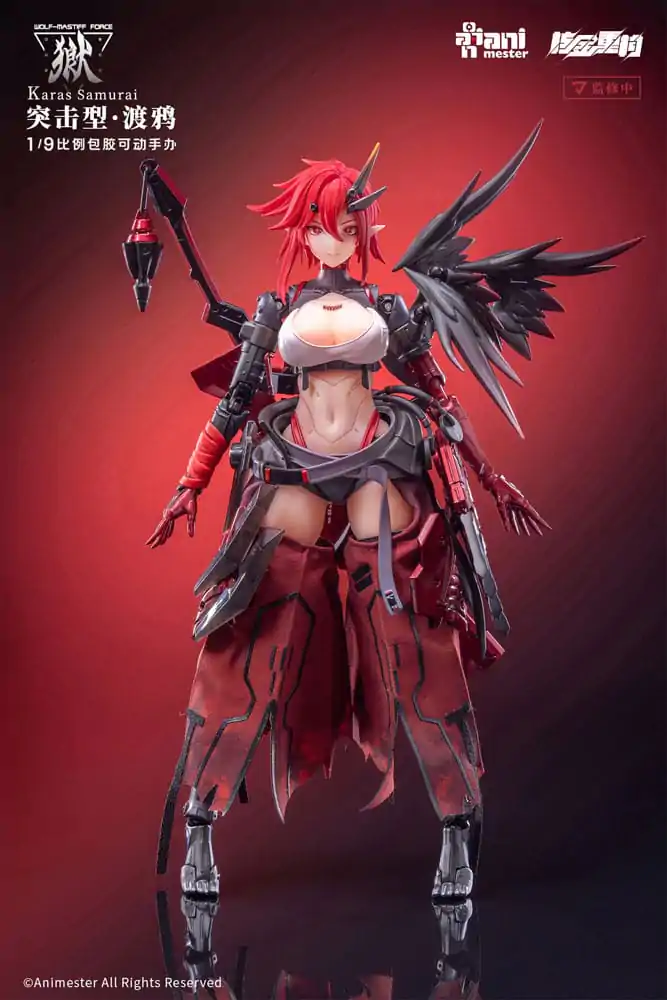 Oryginalna postać bezszwowa Action Figure 1/9 Wolf-Mastiff Force Karas Samurai 20 cm zdjęcie produktu