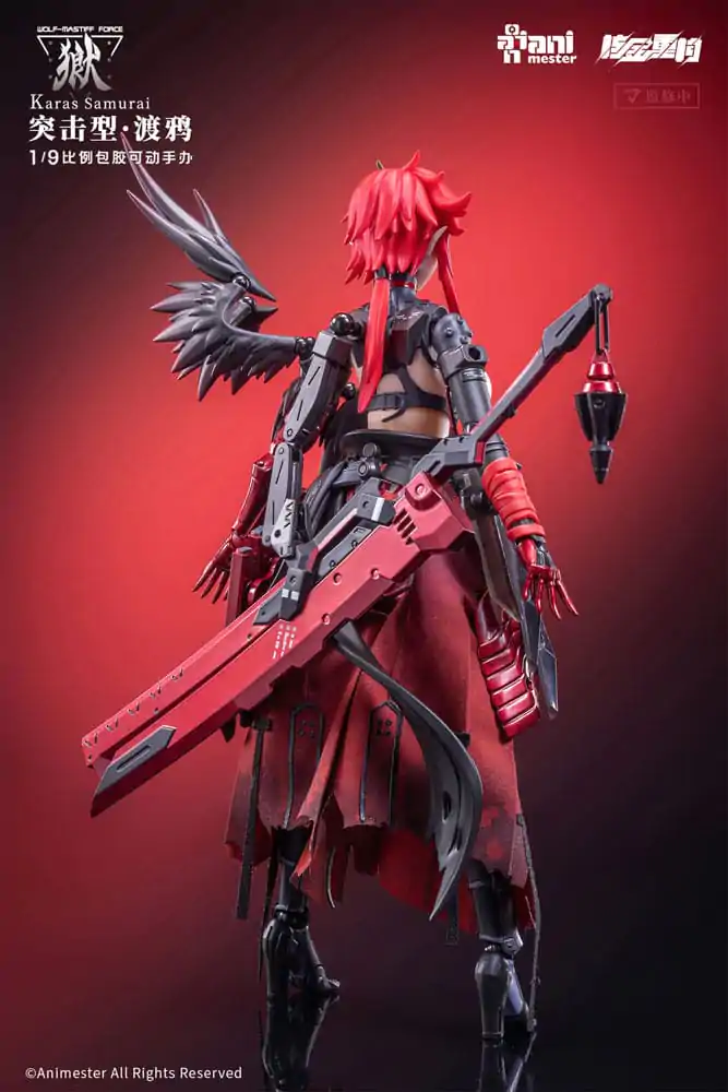 Oryginalna postać bezszwowa Action Figure 1/9 Wolf-Mastiff Force Karas Samurai 20 cm zdjęcie produktu