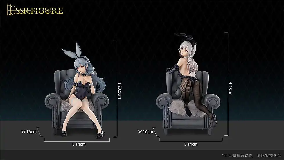 Oryginalna Figurka SSR PVC 1/7 Yi Ren Guan - House of Unhumans Jin Hua: Bunny Ver. + Qiao Er Combinatorial 23 cm zdjęcie produktu