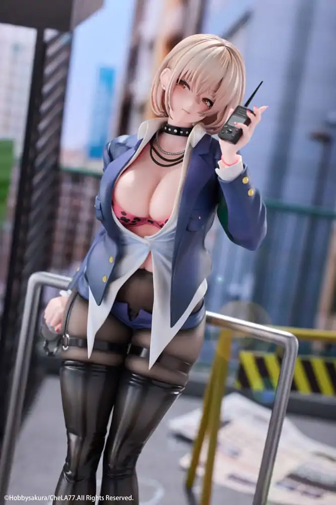 Oryginalna Ilustracja PVC Statua 1/6 Naughty Police Woman Ilustracja autorstwa CheLA77 Limitowana Edycja 27 cm zdjęcie produktu