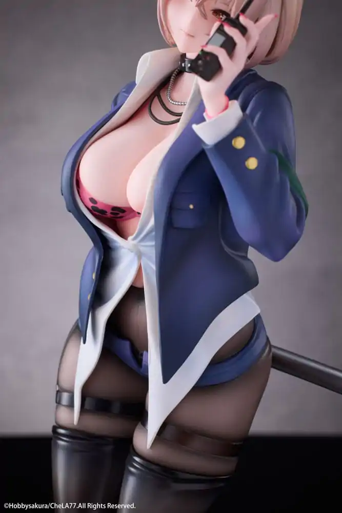 Oryginalna Ilustracja PVC Statua 1/6 Naughty Police Woman Ilustracja autorstwa CheLA77 Limitowana Edycja 27 cm zdjęcie produktu