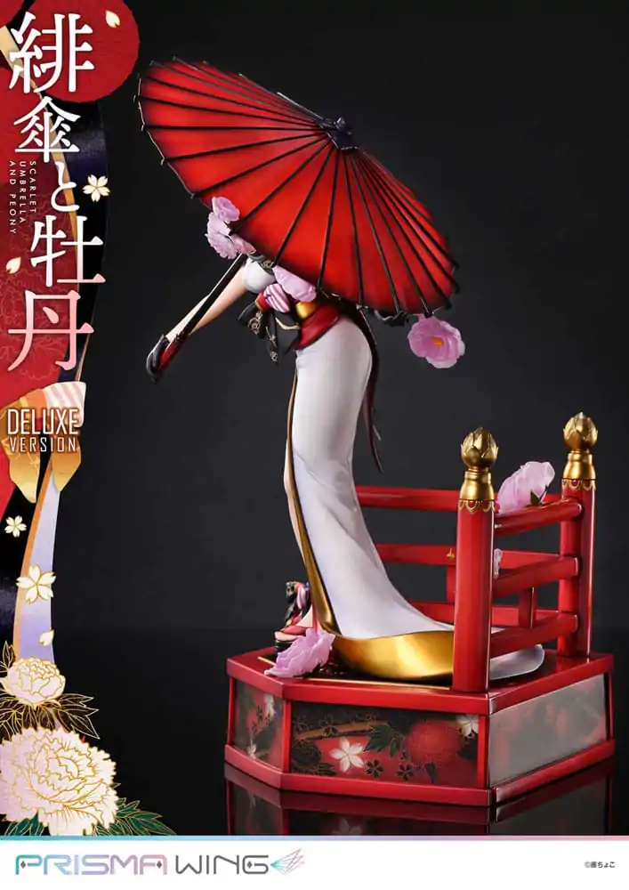 Oryginalna ilustracja od Fuzichoco Prisma Wing PVC Statuetka 1/7 Scarlet Umbrella And Peony Deluxe Version 32 cm zdjęcie produktu