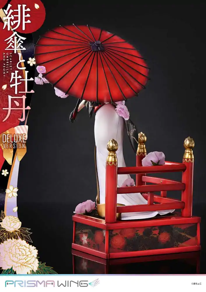 Oryginalna ilustracja od Fuzichoco Prisma Wing PVC Statuetka 1/7 Scarlet Umbrella And Peony Deluxe Version 32 cm zdjęcie produktu
