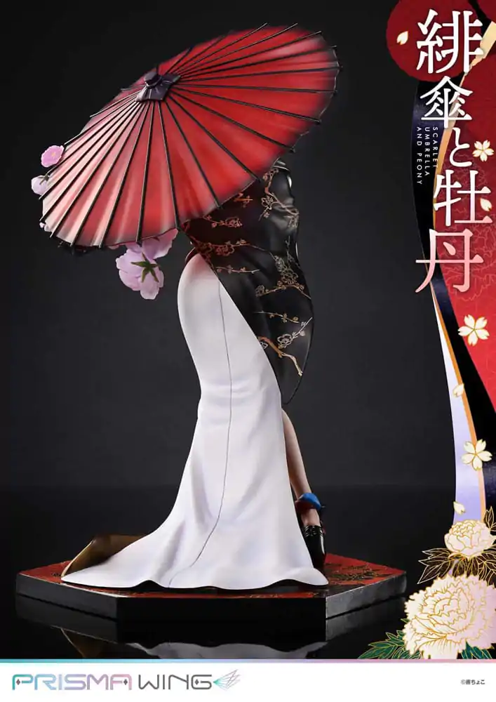 Oryginalna ilustracja od Fuzichoco Prisma Wing PVC Statuetka 1/7 Scarlet Umbrella And Peony Deluxe Version 32 cm zdjęcie produktu
