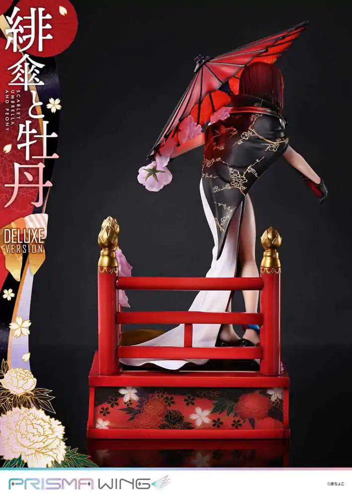 Oryginalna ilustracja od Fuzichoco Prisma Wing PVC Statuetka 1/7 Scarlet Umbrella And Peony Deluxe Version 32 cm zdjęcie produktu