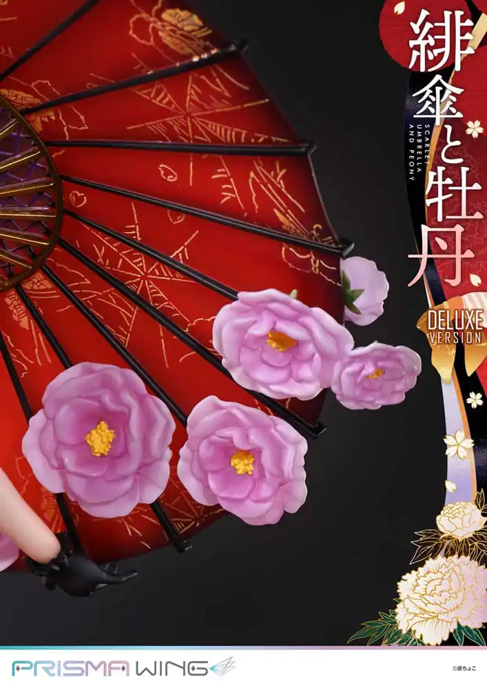 Oryginalna ilustracja od Fuzichoco Prisma Wing PVC Statuetka 1/7 Scarlet Umbrella And Peony Deluxe Version 32 cm zdjęcie produktu