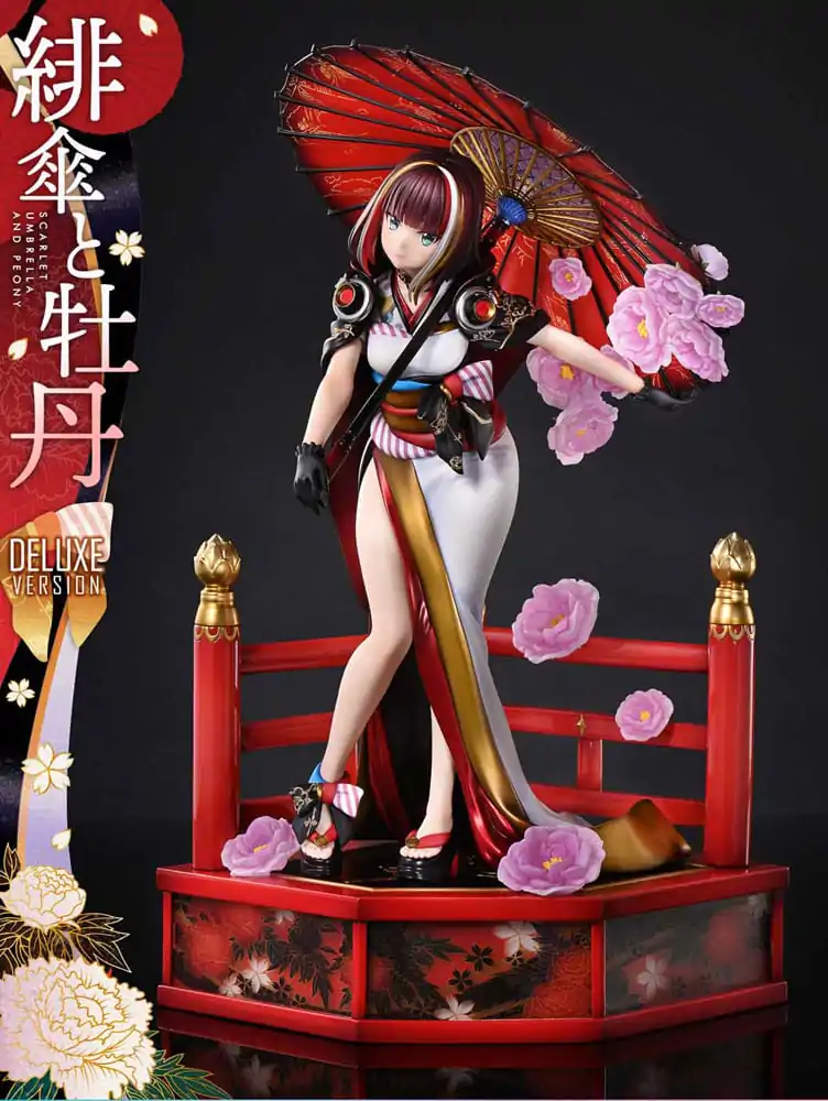 Oryginalna ilustracja od Fuzichoco Prisma Wing PVC Statuetka 1/7 Scarlet Umbrella And Peony Deluxe Version 32 cm zdjęcie produktu