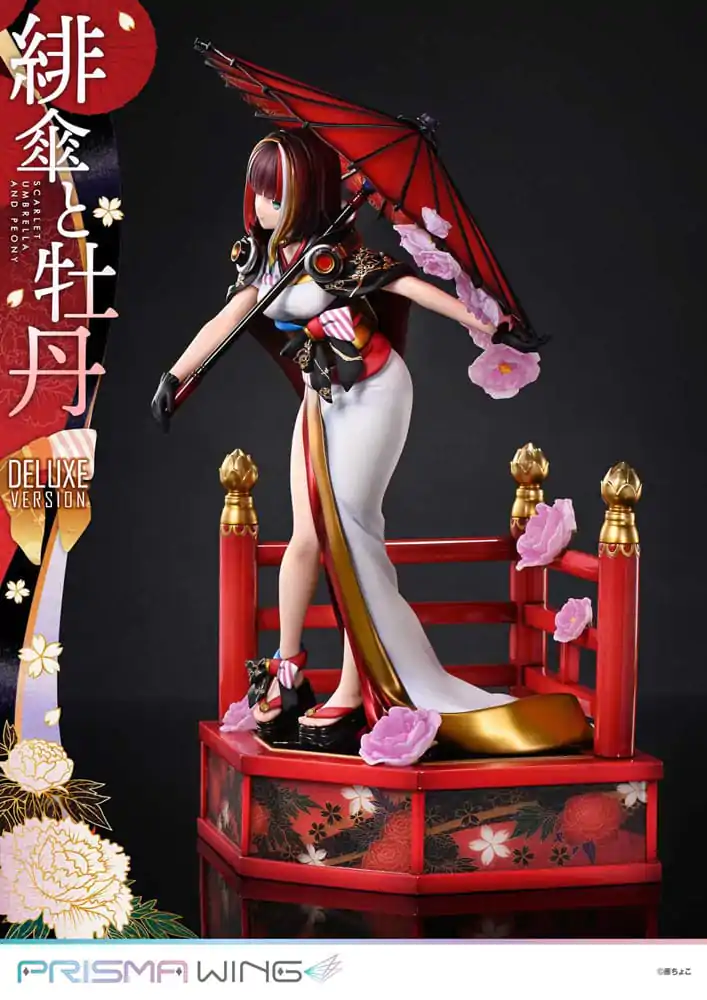 Oryginalna ilustracja od Fuzichoco Prisma Wing PVC Statuetka 1/7 Scarlet Umbrella And Peony Deluxe Version 32 cm zdjęcie produktu