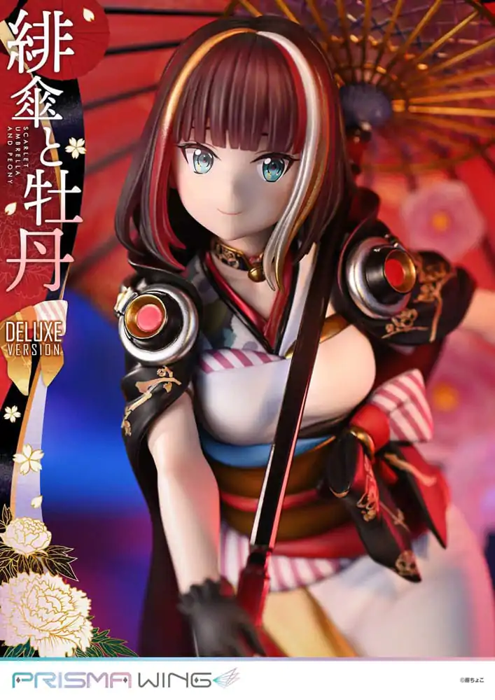 Oryginalna ilustracja od Fuzichoco Prisma Wing PVC Statuetka 1/7 Scarlet Umbrella And Peony Deluxe Version 32 cm zdjęcie produktu