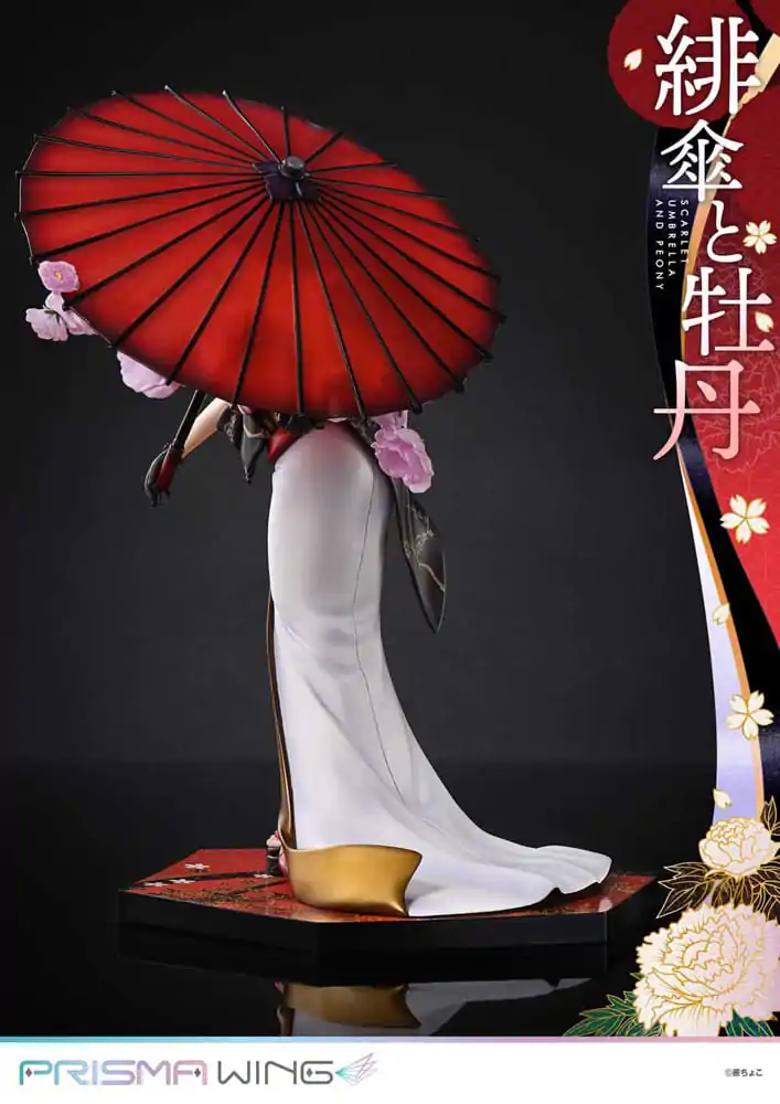 Oryginalna ilustracja od Fuzichoco Prisma Wing PVC Statuetka 1/7 Scarlet Umbrella And Peony Deluxe Version 32 cm zdjęcie produktu