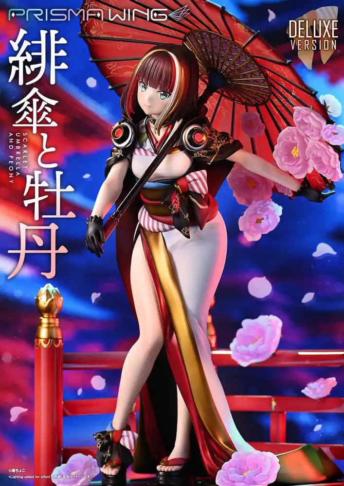 Oryginalna ilustracja od Fuzichoco Prisma Wing PVC Statuetka 1/7 Scarlet Umbrella And Peony Deluxe Version 32 cm zdjęcie produktu