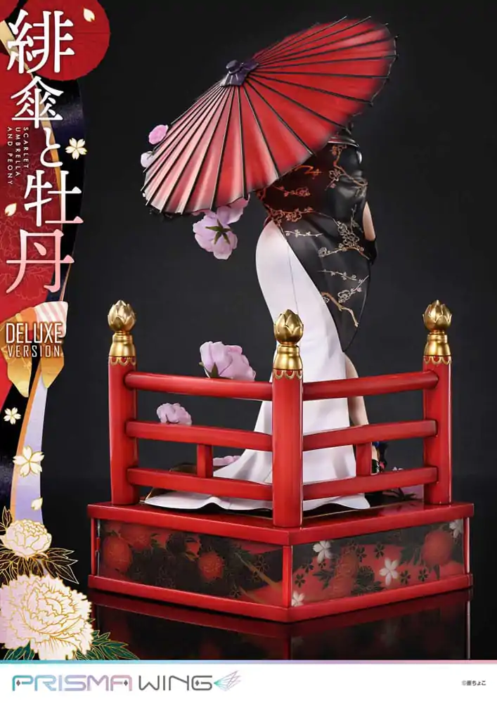 Oryginalna ilustracja od Fuzichoco Prisma Wing PVC Statuetka 1/7 Scarlet Umbrella And Peony Deluxe Version 32 cm zdjęcie produktu