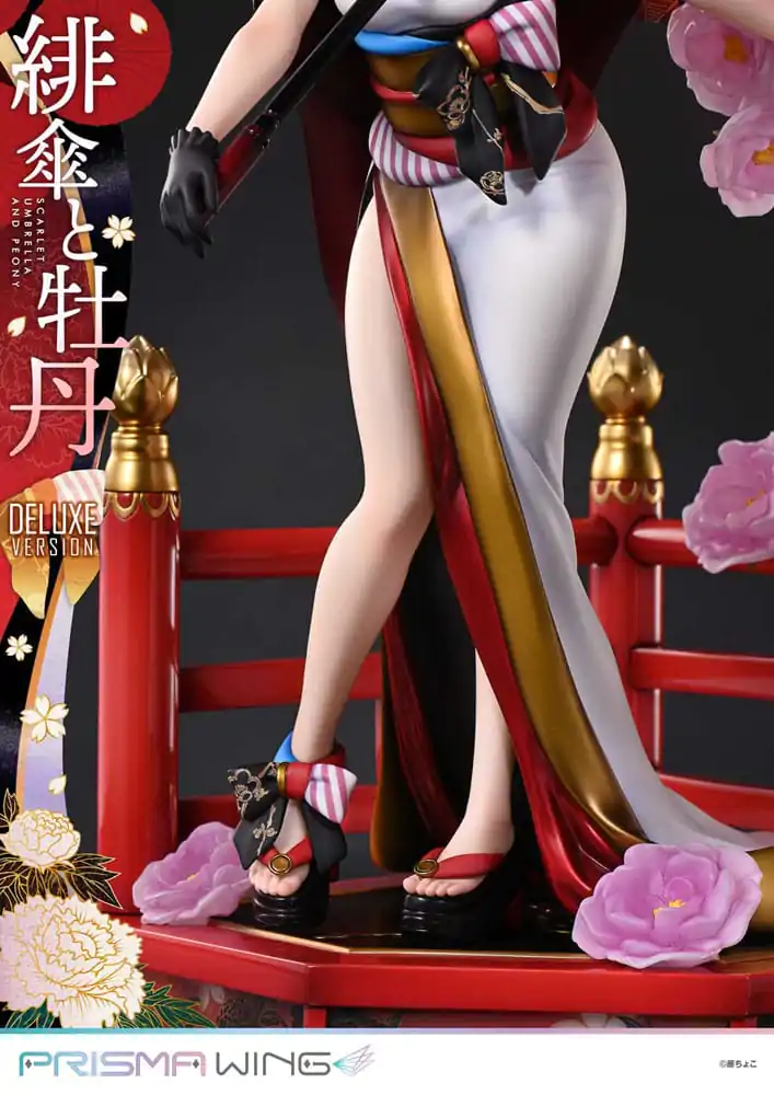 Oryginalna ilustracja od Fuzichoco Prisma Wing PVC Statuetka 1/7 Scarlet Umbrella And Peony Deluxe Version 32 cm zdjęcie produktu