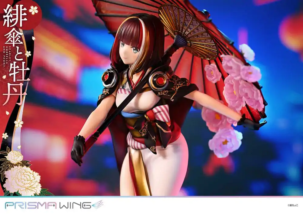 Oryginalna Ilustracja od Fuzichoco Prisma Wing PVC Statua 1/7 Scarlet Umbrella And Peony 28 cm zdjęcie produktu
