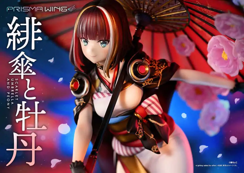 Oryginalna Ilustracja od Fuzichoco Prisma Wing PVC Statua 1/7 Scarlet Umbrella And Peony 28 cm zdjęcie produktu