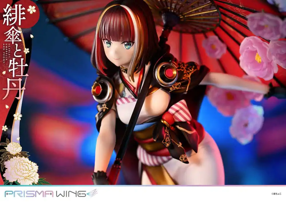 Oryginalna Ilustracja od Fuzichoco Prisma Wing PVC Statua 1/7 Scarlet Umbrella And Peony 28 cm zdjęcie produktu