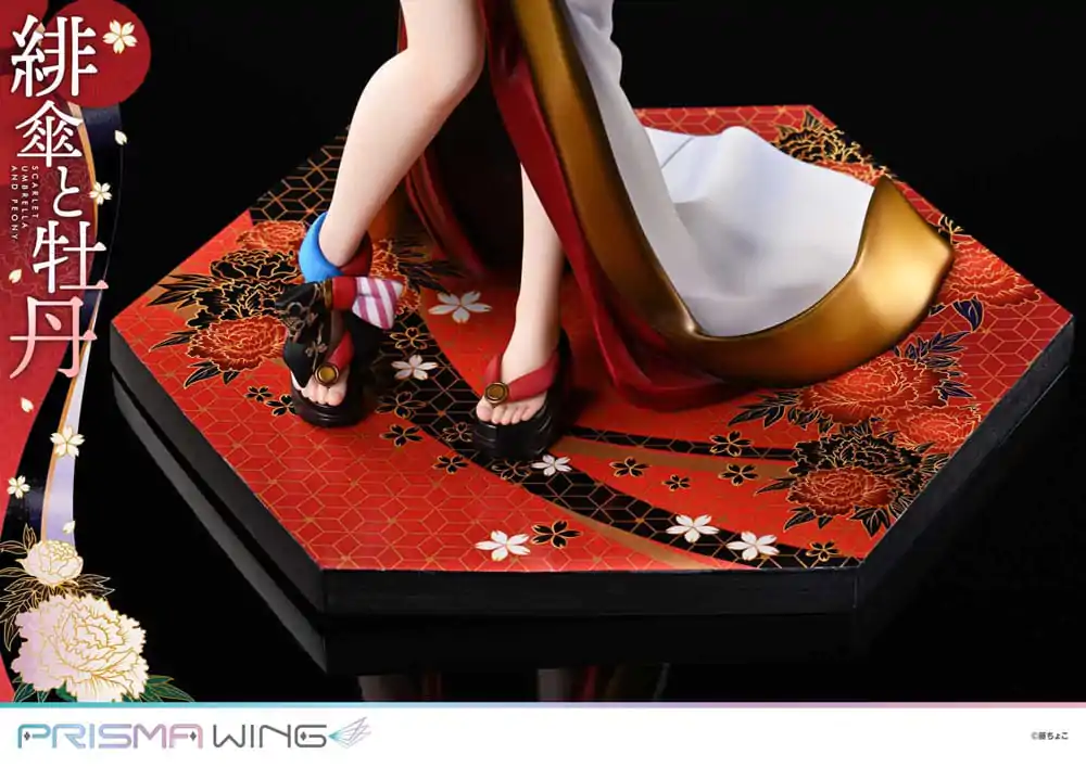 Oryginalna Ilustracja od Fuzichoco Prisma Wing PVC Statua 1/7 Scarlet Umbrella And Peony 28 cm zdjęcie produktu