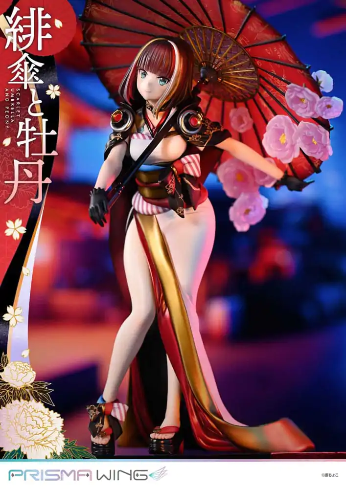 Oryginalna Ilustracja od Fuzichoco Prisma Wing PVC Statua 1/7 Scarlet Umbrella And Peony 28 cm zdjęcie produktu