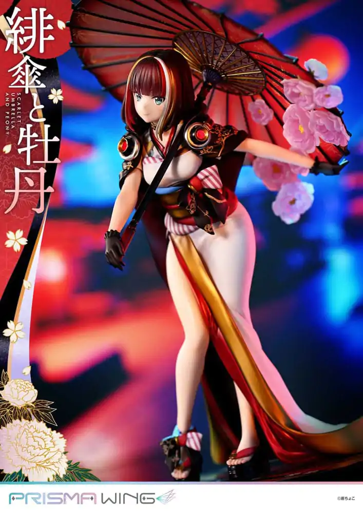 Oryginalna Ilustracja od Fuzichoco Prisma Wing PVC Statua 1/7 Scarlet Umbrella And Peony 28 cm zdjęcie produktu
