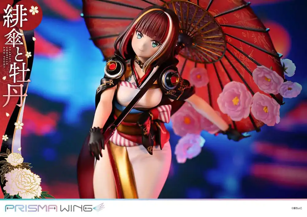 Oryginalna Ilustracja od Fuzichoco Prisma Wing PVC Statua 1/7 Scarlet Umbrella And Peony 28 cm zdjęcie produktu