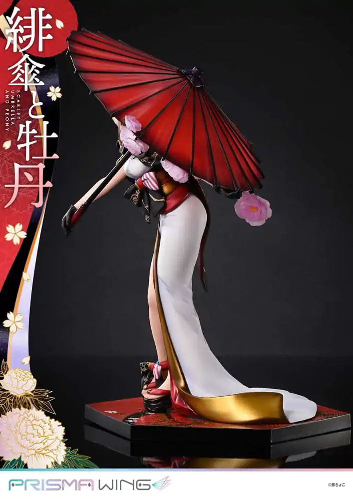 Oryginalna Ilustracja od Fuzichoco Prisma Wing PVC Statua 1/7 Scarlet Umbrella And Peony 28 cm zdjęcie produktu