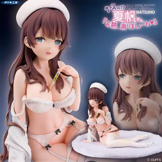 Oryginalna ilustracja Vispo Statue 1/6 Pielęgniarka no!? Natsuho-san Onetsu Hakarimashoone 14 cm zdjęcie produktu