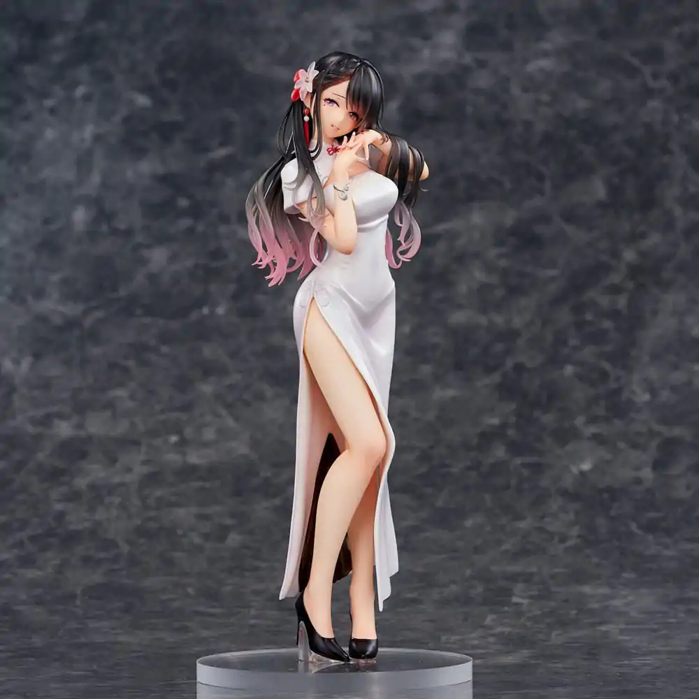 Oryginalna ilustracja PVC Statua Mai Okuma illustration Healing-type white chinese dress lady 26 cm zdjęcie produktu