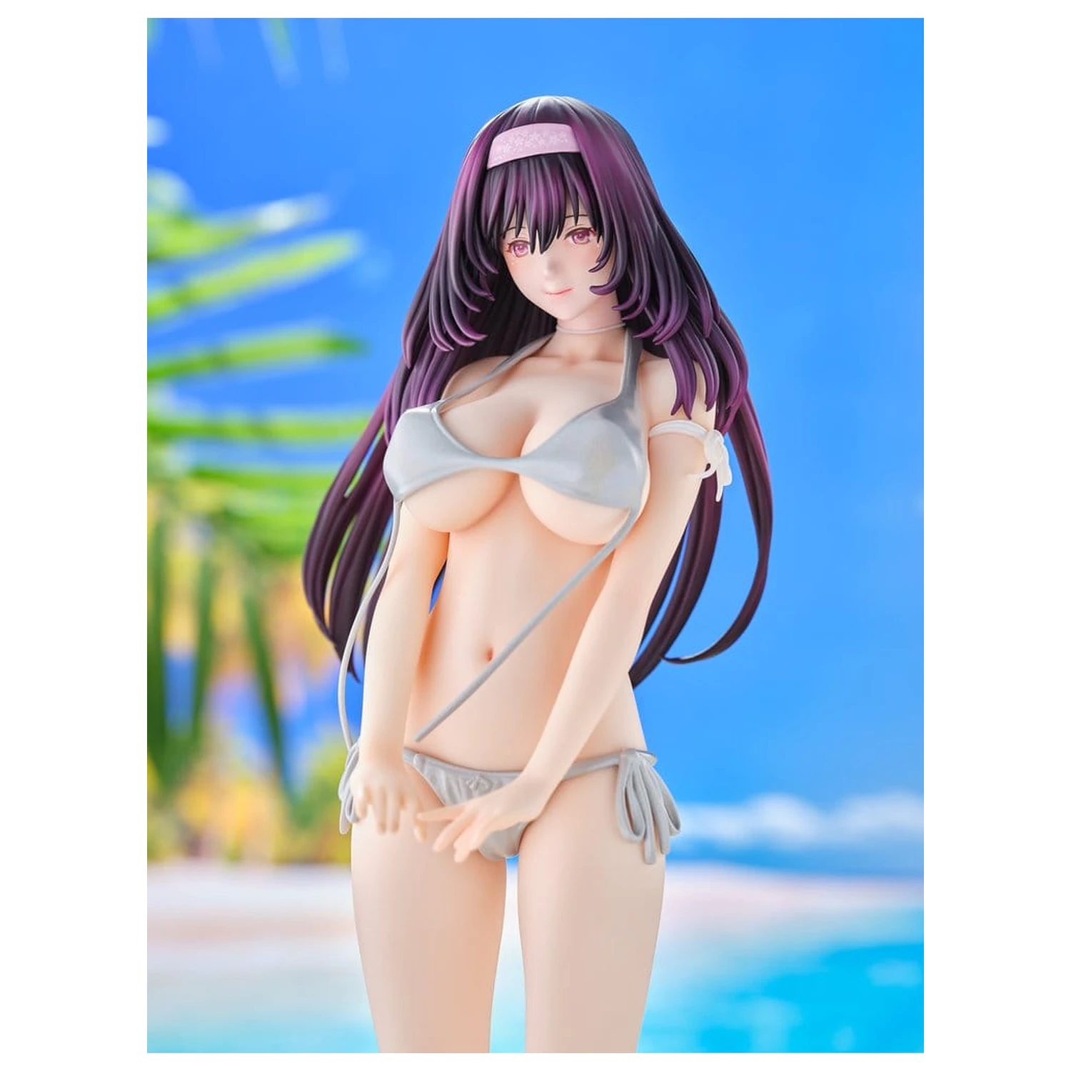 Oryginalna Statua Modelu 1/5 Tomoe Sakura Swimsuit Black Hair Ver. Ilustracja Toshi Tsutakaze 32 cm zdjęcie produktu