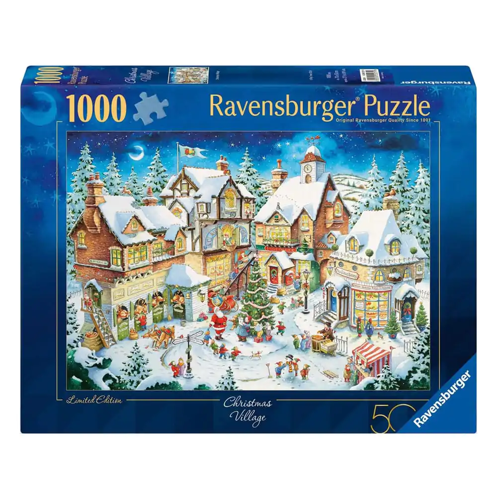 Oryginalne Ravensburger Quality Jigsaw Puzzle Christmas Village Limited Edition (1000 elementów) zdjęcie produktu