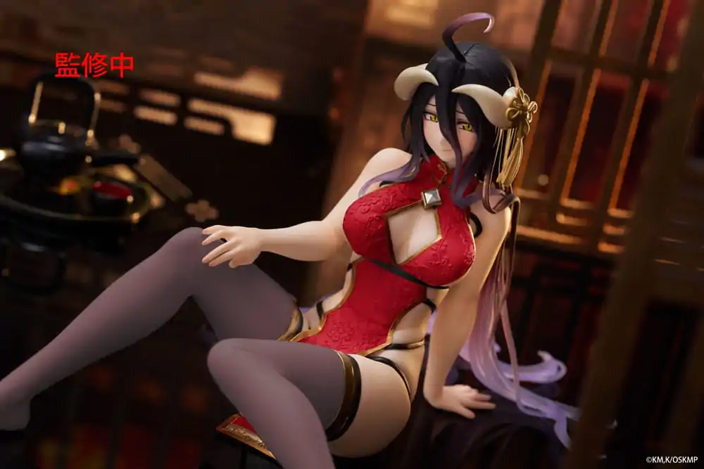 Overlord PVC Statuetka Desktop Cute Figure Albedo Chinese Dress Ver. Renewal 13 cm zdjęcie produktu