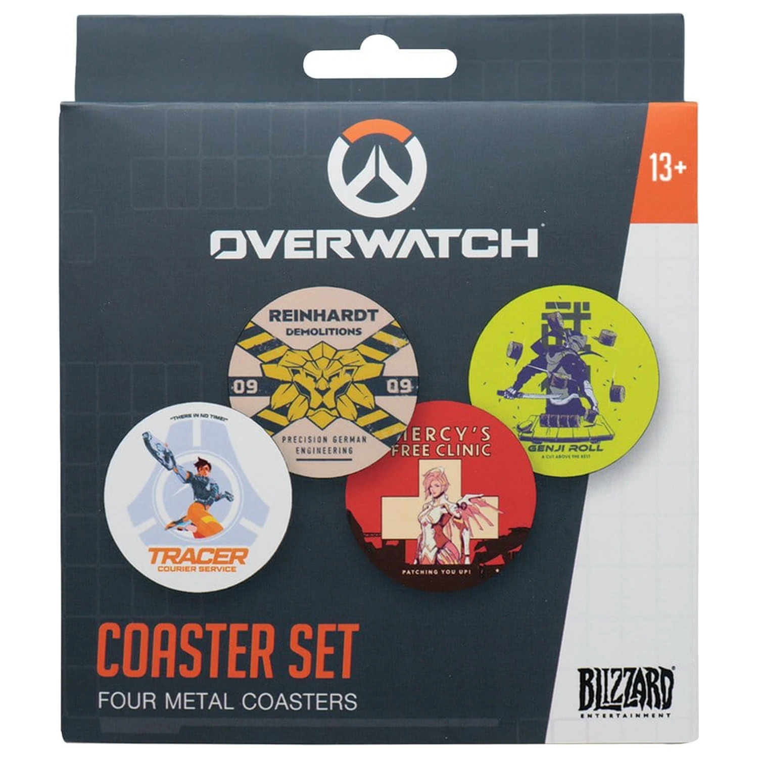 Overwatch 4-pak podstawek Printed Metal zdjęcie produktu