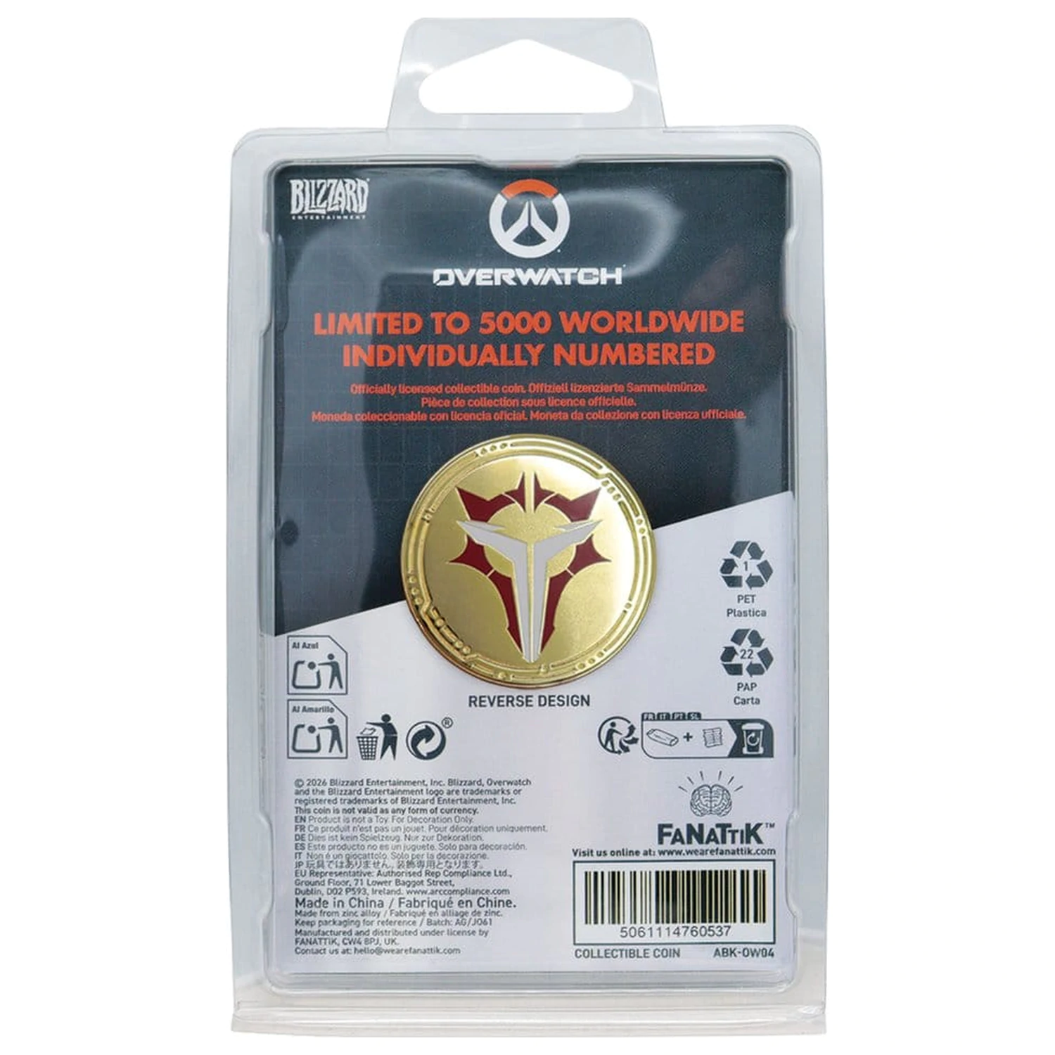 Overwatch Factions Edycja Limitowana kolekcjonerska moneta zdjęcie produktu